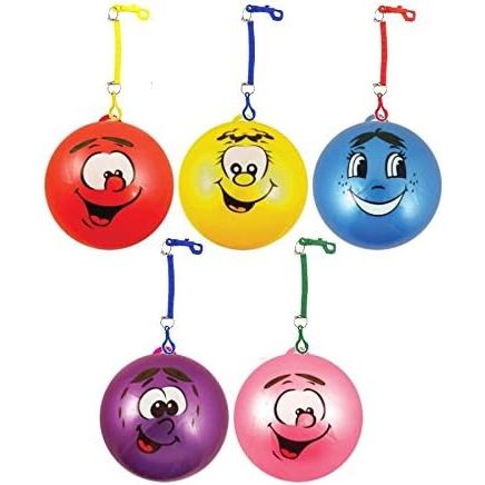 Scented Fruits Smile Face Ball 23cm with hook & keychain - TC Toys