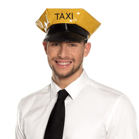 Boland 01346 Taxi Hat, One Size, Yellow/Black, Shiny Look, Taxi Driver Fancy ... - TC Toys