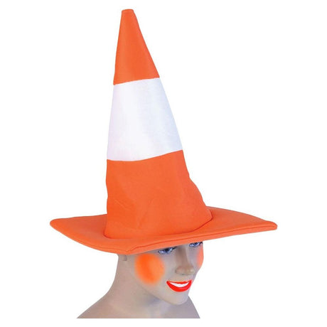 Adults Orange Road Traffic Cone Hat Funny Stag Night Fan... - TC Toys