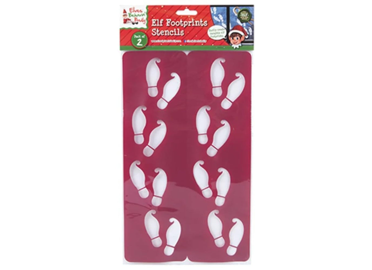 Aoleytech Elf Footprint Stencil | Red | Pack of 2 - TC Toys