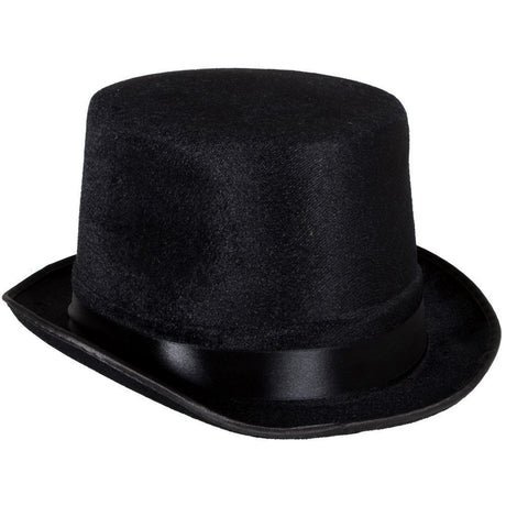 Henbrandt Top Hat Black Velour (Adult) - TC Toys