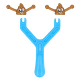 Poo Slingshot Toy with 2 Flying Poo Bullets