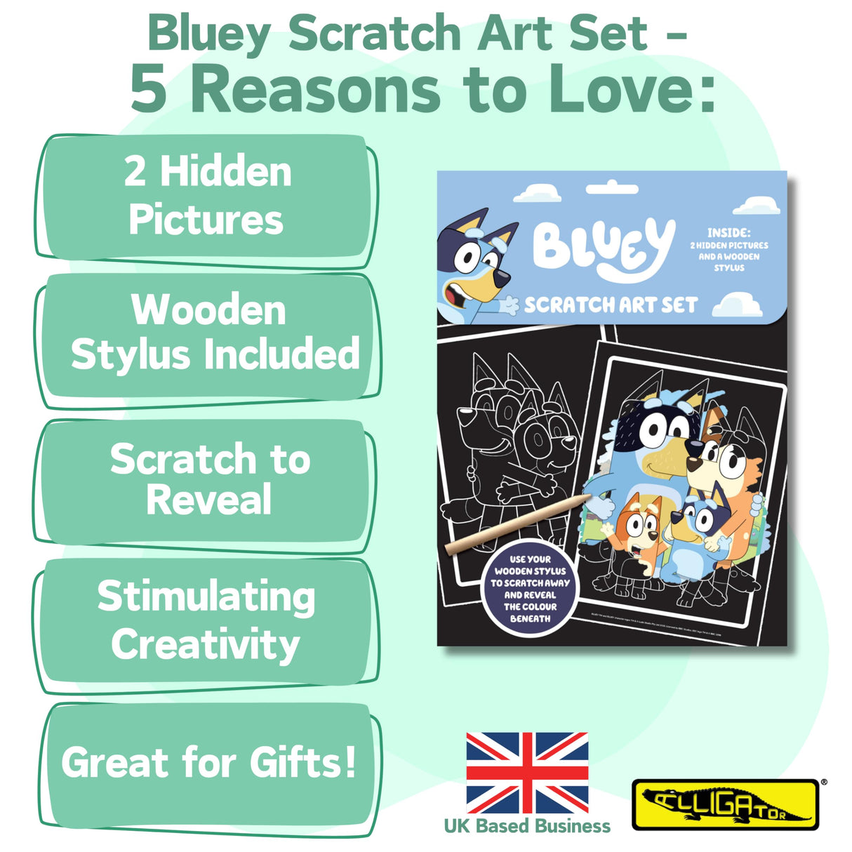 Bluey Scratch Art Set, Scratch Art for Kids, Scratch Art, Bluey Gifts, Bluey Activities, Scratch Art Book, Scratch Book, Kids Scratch Art