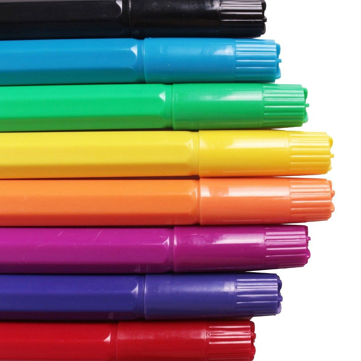 16x Chunky Jumbo Fibre Pens - Thick, Easy Grip Colourful Kids Felt Tip Markers