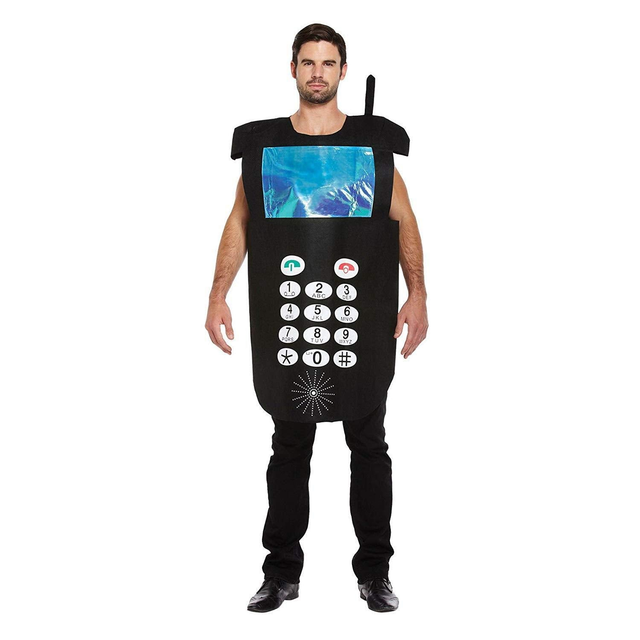 Mobile Phone Man Costume with keypad tunic.