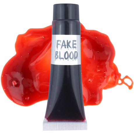 Henbrandt 16ml Fake Blood Single Tube Liquid Blood Special Effect Horror Make Up SFX for Theatre Stage Vampire Zombie Halloween Fancy Dress Costume Accessory for Kids and Adults