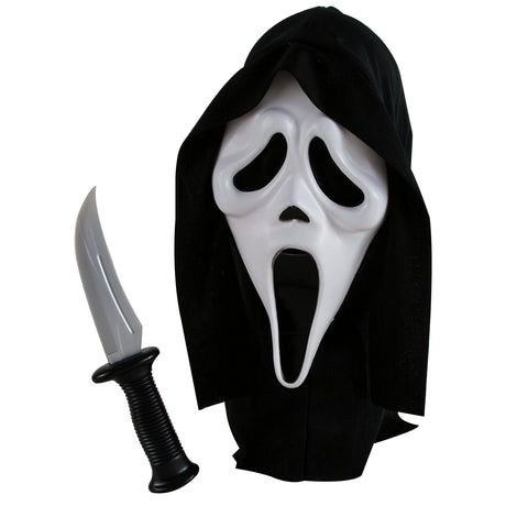 Fun World Costumes Ghost Face with Knife Mask Accessory (Costume) - TC Toys