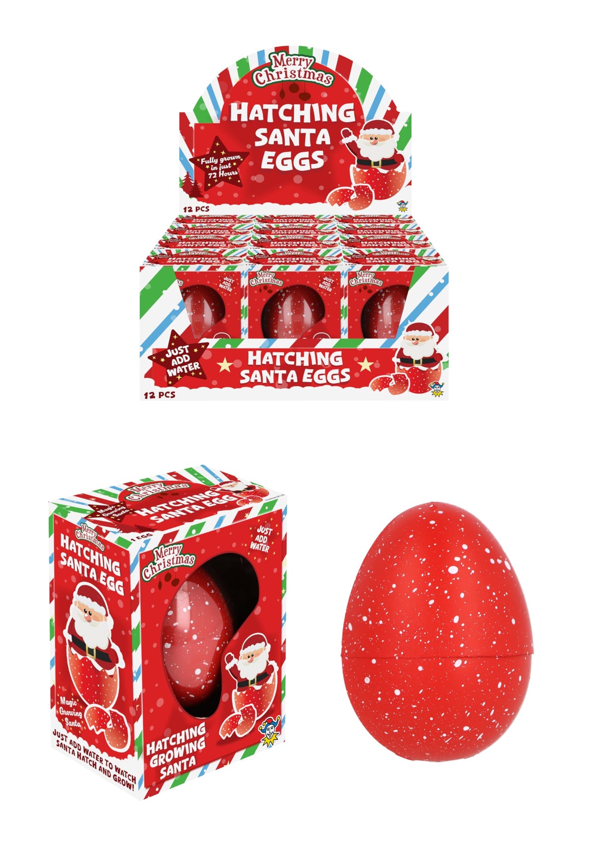 Christmas Hatch and Grow Santa / Snowman Hatching Egg