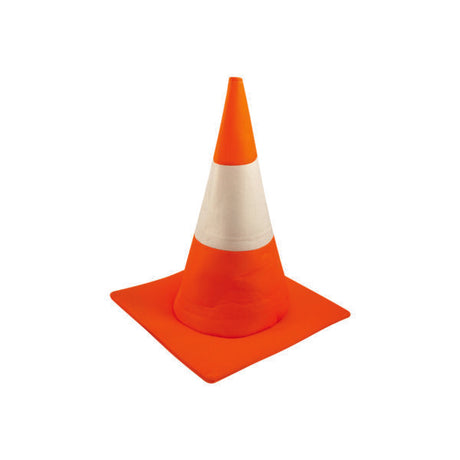 Adults orange road traffic cone hat for fancy dress and stag night events.