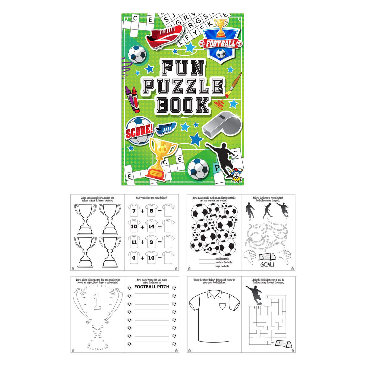 Mini Football Puzzle Book (10.5×14.5cm) - TC Toys