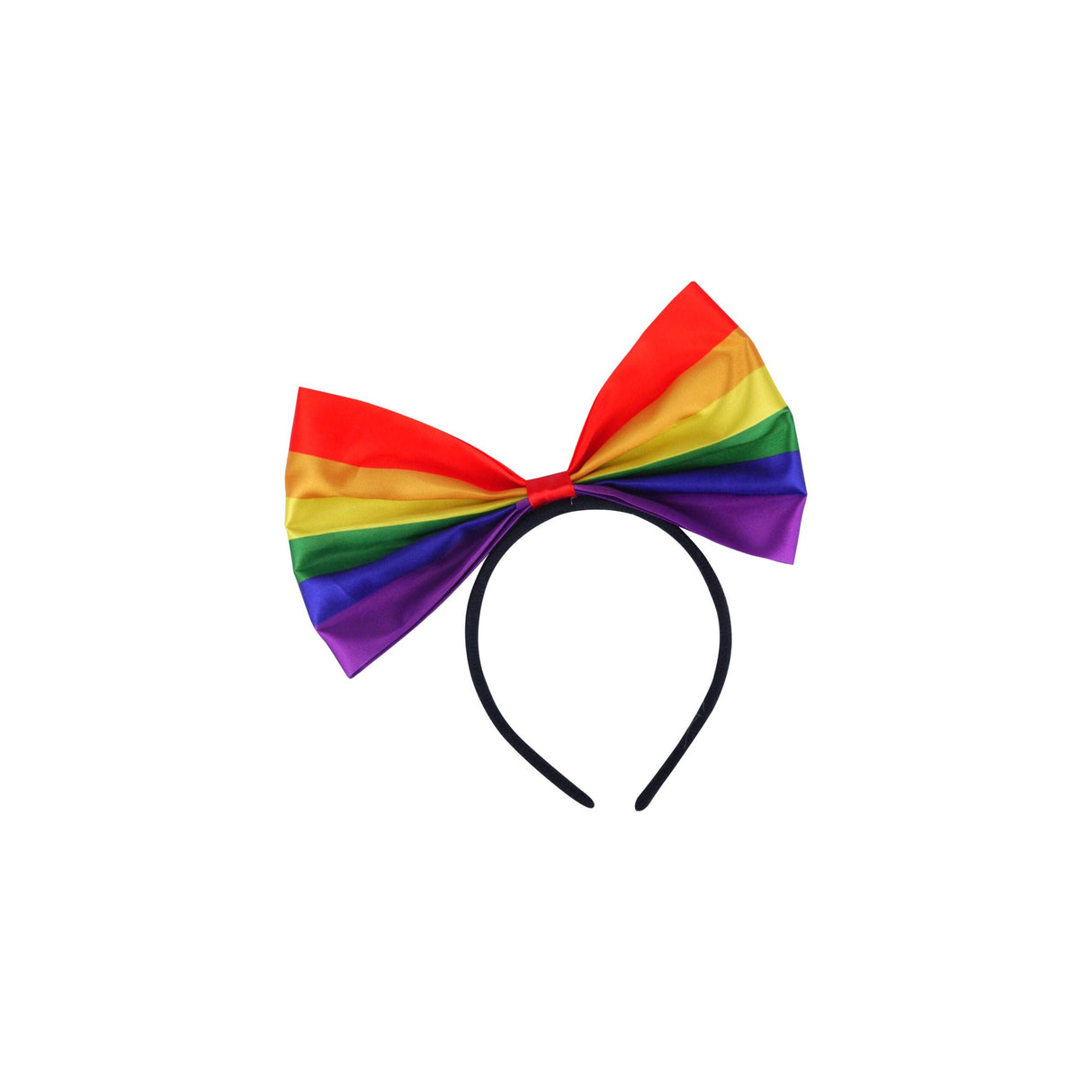 Rainbow Pride Giant Bow Headband - TC Toys